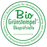 Unser Betrieb wird von Grünstempel Bio-zertifiziert.